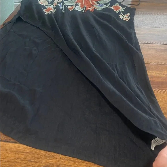 Free People embroidered one shoulder asymmetrical floral sheer beach top small - Picture 14 of 17